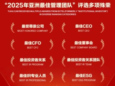 途虎养车荣膺亚洲最佳管理团队，创新模式引领汽车后市场发展